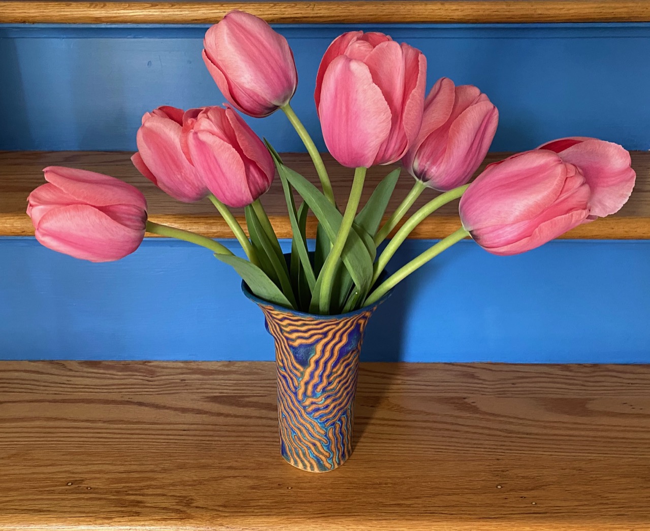 tulips indoors