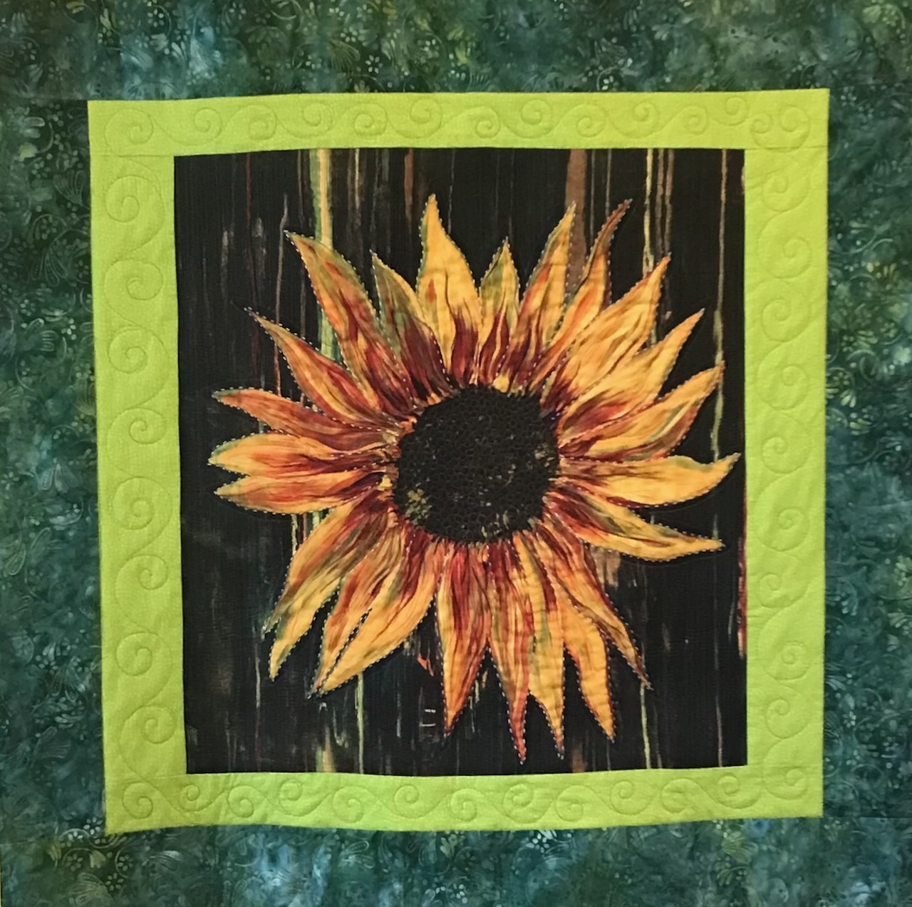 b sunflower safe house quilt